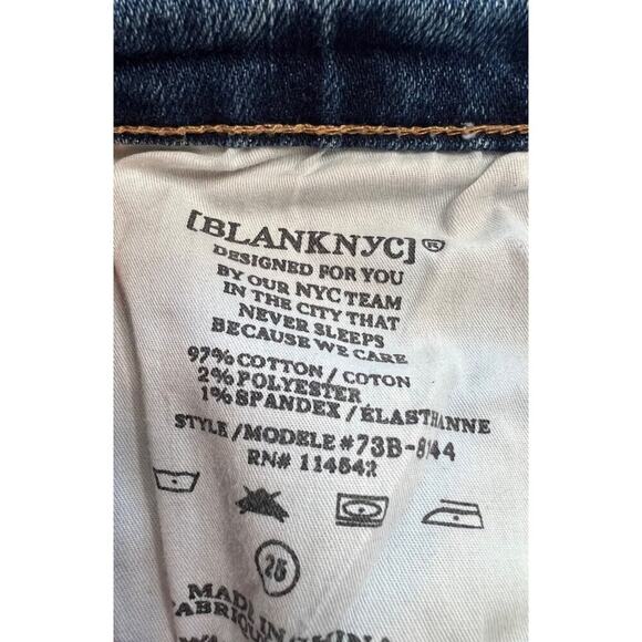 BlankNYC The Essex Paneled Blue Denim Shorts Size 25 - Picture 8 of 14